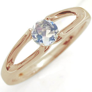ロイヤルブルームーンストーン・リング・10金・一粒・指輪の通販は