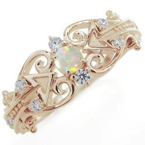 オパール リング K18 指輪 アロー 弓矢 リングの通販は 119,500円