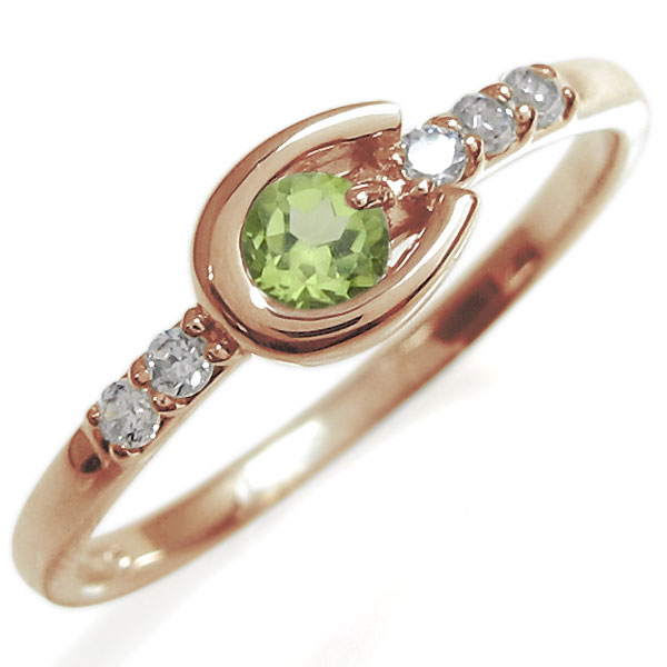 ホースシューリング レディース タンザナイト リング 馬蹄 10金 指輪 馬蹄 リング タンザナイト 指輪 18金 ホースシューリング