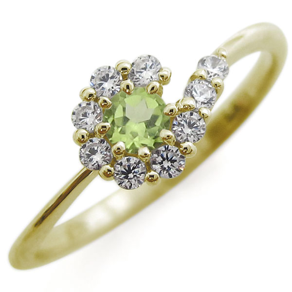 結婚10周年 ペリドット リング 結婚記念日 指輪 メモリアルリングの通販は