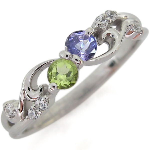 プラチナ タンザナイト 指輪 唐草 アラベスクリングの通販は