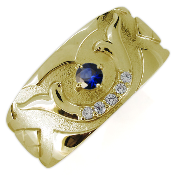 武田信玄 家紋リング メンズ 指輪 誕生石 兜 風林火山 18金の通販は