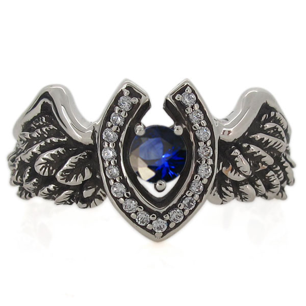 メンズ リング 馬蹄 羽根 フェザー ルビー 7月誕生石 10金 指輪 メンズ リング 馬蹄 羽根 フェザー ルビー 7月誕生石 10金 指輪