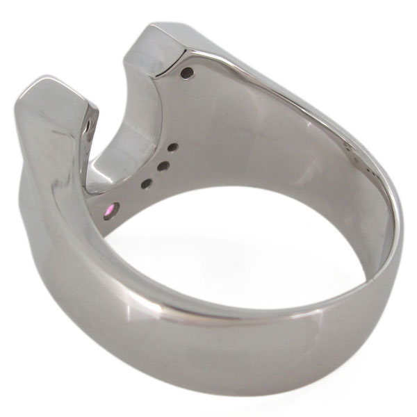 メンズ シルバーリング オパール 印台 ホースシュー 指輪の通販は