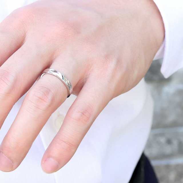 マリッジリング プラチナ 結婚指輪 ダイヤモンド シンプル ペアリング