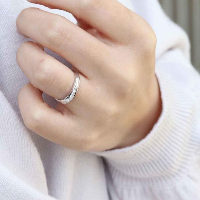 結婚指輪 プラチナ 2本セット ペアリング ダイヤモンド ペア カップル マリッジリング 人気_13