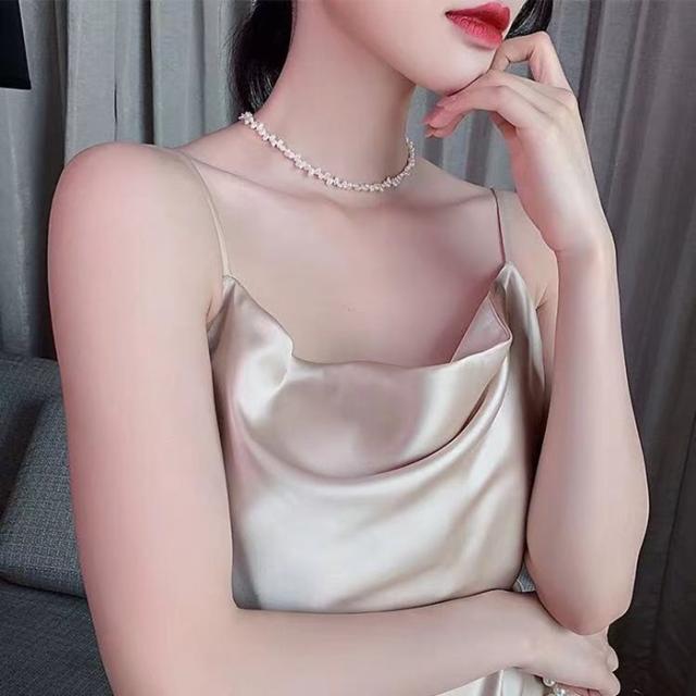 即納 淡水パールネックレス 天然パール チョーカー カジュアル 真珠ネックレス アクセサリー ショートネックレス 普段使い 流行 プチプラの通販はau Pay マーケット エミリー