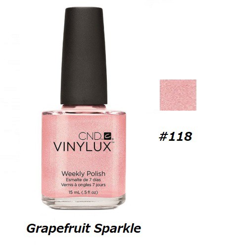 Cnd Vinylux バイナラクス カラーポリッシュ Grapefruit Sparkle 118 ウィークリーポリッシュ 15ml Cnd 速乾性 マニキュア ウィークリー の通販はau Pay マーケット エルストア