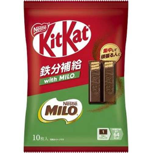 ネスレ キットカット 鉄分補給withMILO 10枚 ×12袋