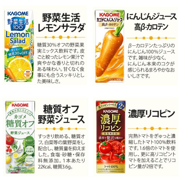 カゴメ 野菜ジュース 野菜生活 他 195ml 200ml 紙パック 選べる 72本 (24本×3 まとめ買い) 季節限定 よりどり ビヨンド にんじん プレミアム 旬にんじん 夏のフルーツ 山梨すもも ネーブルオレンジ はっさく 機能性表示食品_15