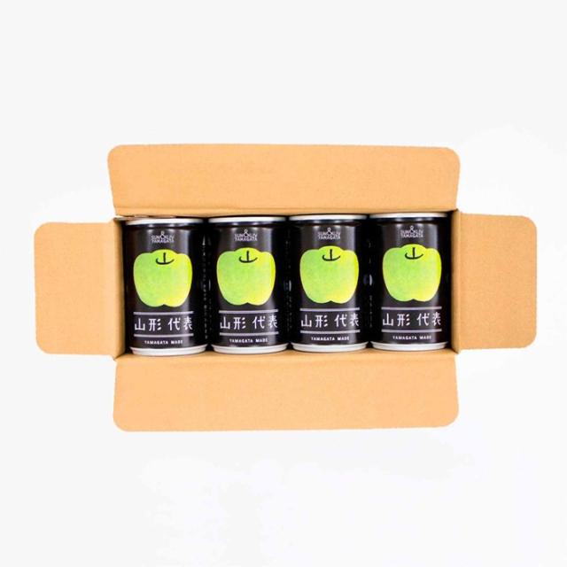 山形食品 山形代表 青りんご 160g 缶 80本 (20本入×4 まとめ買い) 果実飲料 100％ジュース_3