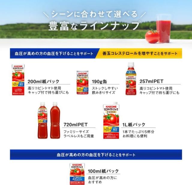 カゴメ トマトジュース 食塩無添加 100ml 紙パック 120本 (30本入×4 まとめ買い) 機能性表示食品 トマト100％ 送料無料 GABA 野菜ジュース_7