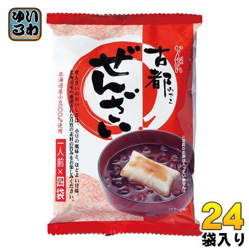 カンピー 古都ぜんざい 140g×4食 24袋 (12袋入×2 まとめ買い)