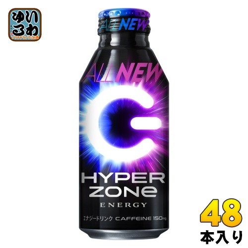 ZONeシール付き サントリー HYPER ZONe ENERGY 400ml ボトル缶 48本 (24本入×2 まとめ買い) エナジードリンク ゾーン ALL NEW