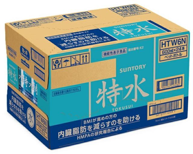 サントリー 特水 600ml ペットボトル 48本 (24本入×2 まとめ買い) 水