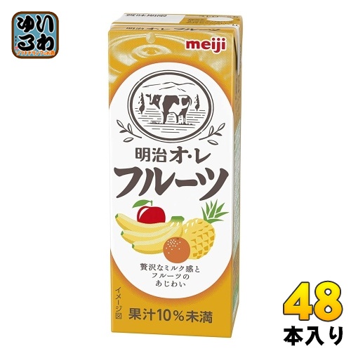 明治 オレ フルーツ 200ml 紙パック 48本 (24本入×2 まとめ買い)