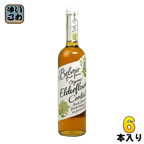 ユウキ食品 有機コーディアル エルダーフラワー (希釈タイプ) 500ml 瓶 6本入