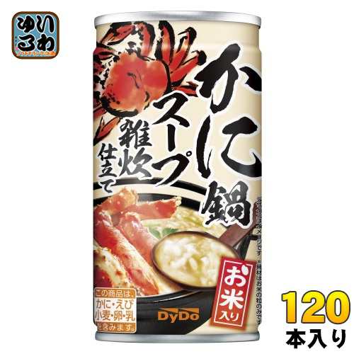 ダイドー かに鍋スープ 雑炊仕立て 185g 缶 120本 (30本入×4 まとめ買い) 缶スープ お米入り ぞうすい