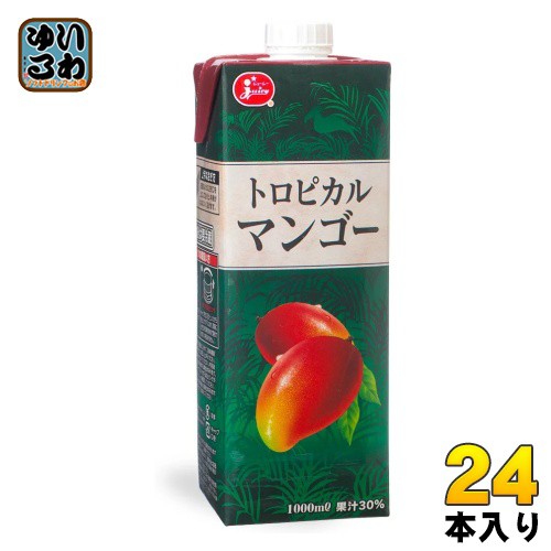 ジューシー トロピカルマンゴー 1000ml 紙パック 24本 (6本入×4 まとめ買い)