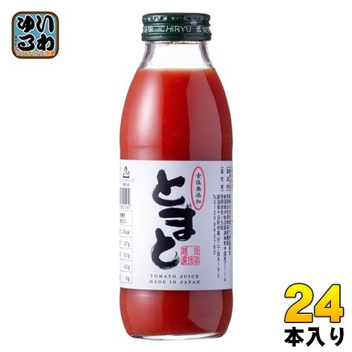 いち粒 食塩無添加とまとジュース 350ml 瓶 24本 (12本入×2 まとめ買い