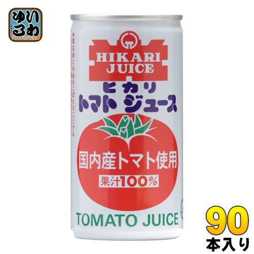 光食品 国産 シーズンパック トマトジュース 有塩 190g 缶 90本 (30本入×3 まとめ買い)