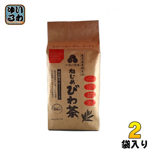 十津川農場 ねじめびわ茶 ティーバッグ 2g×300バック 2袋 (1袋入×2 まとめ買い)の通販は