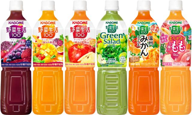 カゴメ トマトジュース 野菜ジュース 野菜生活 720ml ペットボトル 選べる 30本 (15本×2) よりどり 機能性表示食品 季節限定 ラベルレス まろやか3種のもも_2