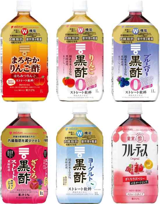 ミツカン お酢ドリンク 黒酢 フルーティス ストレートタイプ 1L ペットボトル 選べる 12本 (6本×2) ビネガー 機能性表示食品  りんご黒酢の通販はau PAY マーケット - いわゆるソフトドリンクのお店 | au PAY マーケット－通販サイト