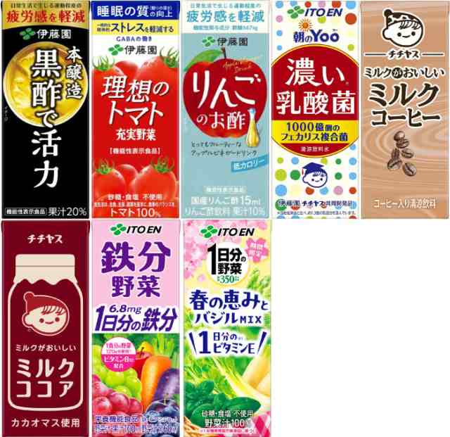 Amazon | 伊藤園 1日分の野菜 200ml 紙パック96本入 【3～4営業