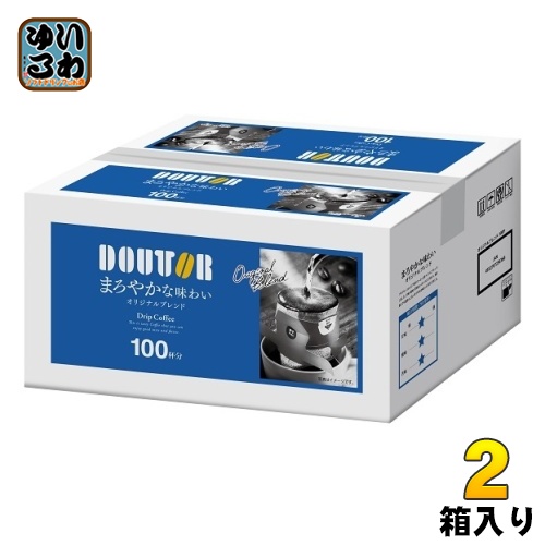 ドトールコーヒー ドリップコーヒー オリジナルブレンド 100杯分×1箱入×2 まとめ買い 100袋 100p 珈琲の通販は