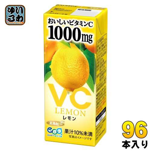 エルビー おいしいビタミンC レモン 200ml 紙パック 96本 (24本入×4 まとめ買い) 果汁飲料 檸檬 ビタミンC