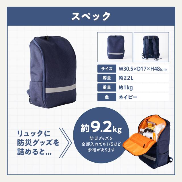 これを持つだけ‼️【防災セット・2人用】地震対策 防災リュック 防災