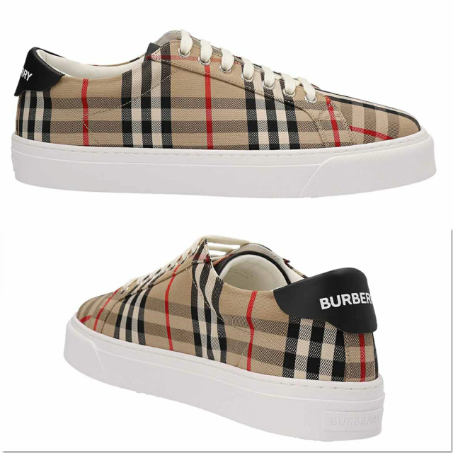 Burberry バーバリー チェック メンズ スニーカー ヴィンテージチェック ブリティッシュ ローカット アーカイブベージュ 8049776 Burberry バーバリー チェック メンズ スニーカー ヴィンテージ