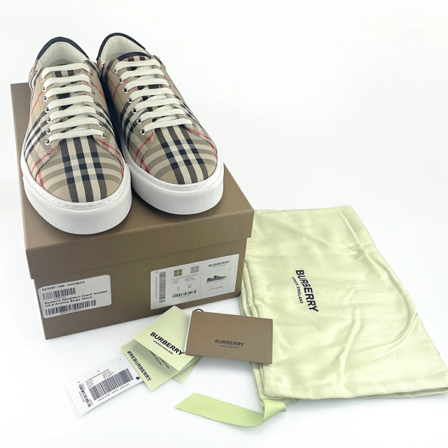 Burberry バーバリー チェック メンズ スニーカー ヴィンテージ