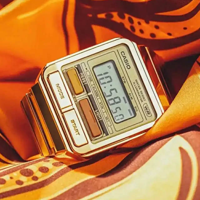 CASIO カシオ スクエア アンティーク スタンダード クラシック A120WEG-9A レディース 復刻モデル 腕時計 ゴールド_3