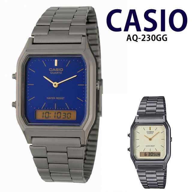 チプカシ カシオ CASIO スタンダード AQ-230GG-9A メンズ レディース 時計 腕時計 クオーツ カレンダーの通販は