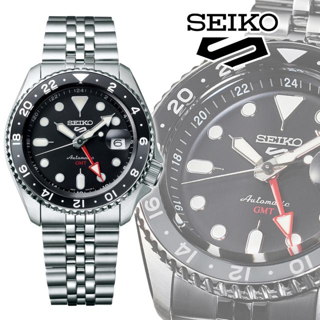 SEIKO セイコー 5スポーツ SSK001K1 SBSC001 メンズ 自動巻き ブラックダイヤル グレーステンレス 24時間 回転ベゼル 10気圧防水