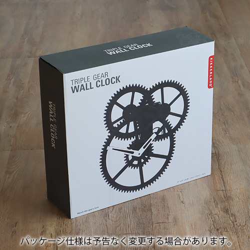 【美品】KIKKERLAND TRIPLE GEAR WALL CLOCK 時計