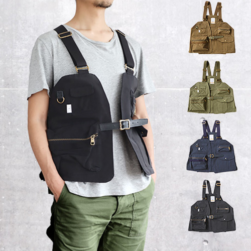 【12時迄のご注文は当日発送★送料無料】AS2OV SHRINK NYLON CAMP VEST 1 アッソブ シュリ ンクナイロン [キャンプ ベスト アウトドア おしゃれ 男女兼用 unby アンバイ メンズ レディース フェス バッグ フィッシングベスト カメラ ミリタリー ポケット 作業服 多機能]