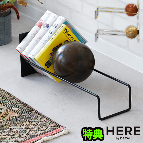 【特典付】 ブックエンド オブジェ 本立て ブックスタンド 木製 おしゃれ 収納 HERE by DETAIL Slope Book End ヒア バイ ディテール スロープブックエンド 倒れない 本 レコード 天然木 アイアン マガジンラック 卓上 シンプル 雑貨 インテリア 送料無料