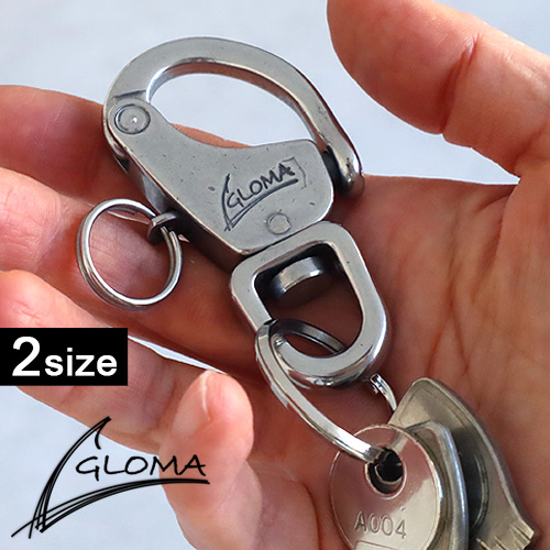 ネコポスOK キーリング カラビナ ブランド グローマノーティカ スナップシャックル GLOMA NAUTICA Snap Shackle 1101 / 1301 鍵 キーホルダー カギ スペイン製 メンズ レディース おしゃれ シンプル かわいい ギフト プレゼント