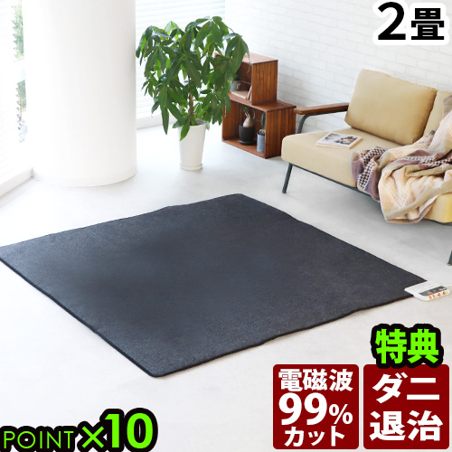 【選べる2大特典付】 ホットカーペット 2畳 電磁波カット zenken ゼンケン 電気ホットカーペット 単体 《2畳タイプ》 ZCB-20S 本体 ミニ ラグなし カバーなし マット 一人暮らし 磁界99％カット あったか 暖房器具 暖房 カーペット 送料無料 P10倍