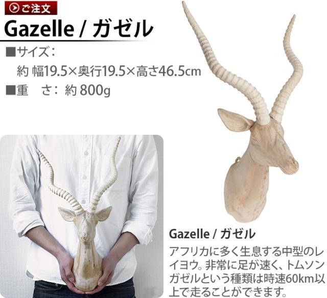 アニマルヘッド アマブロ ウッド アニマル ヘッド ガゼル amabro WOOD