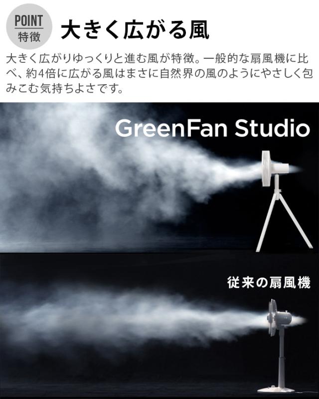 30日間全額返金保証 正規品 扇風機 バルミューダ グリーンファンスタジオ BALMUDA GreenFan Studio AGR01JP おしゃれ 日本製 DCモーター 静音 省エネ 首振り サーキュレーター 部屋干し そよ風の扇風機 空気循環 エアコン 暖房 冷房 【送料無料★P10倍】_5