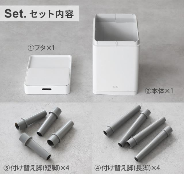 【選べる2大特典付】 ゴミ箱 自動開閉 センサー 消臭 除菌 ふた付き Re・De Bin スマートダストボックス リデ ビン SDB01A-22WT 22L 大容量 ダストボックス 電池式 オゾン発生 生ごみ 紙おむつ おむつ ペットシート シーツ 脚付き スリム 新生活 送料無料 P10倍_3