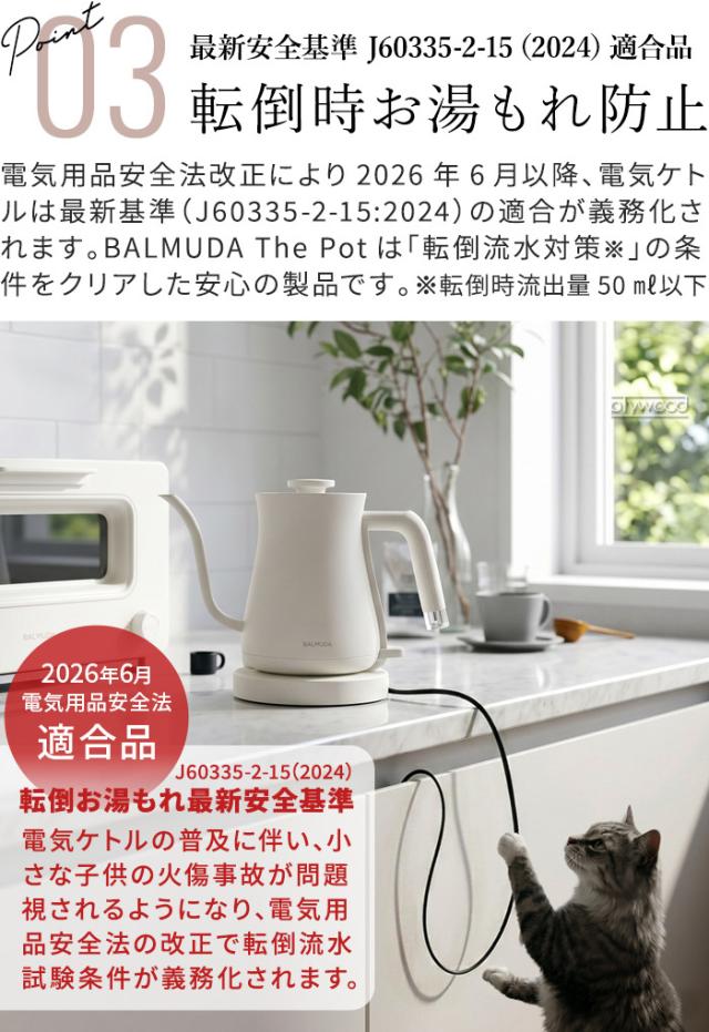 新基準モデル 正規品 バルミューダ ザ・ポット BALMUDA The Pot