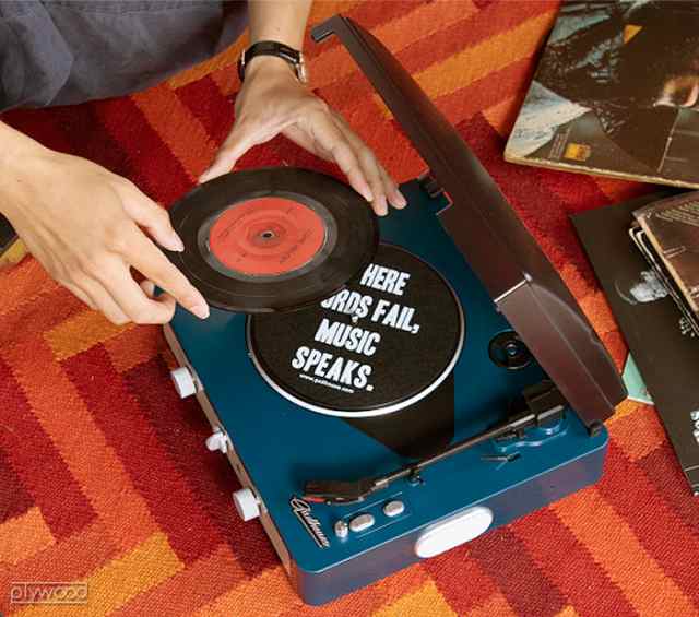 【選べる特典付】ブラッド レトロレコードプレイヤー BRAD RETRO RECORD PLAYER bluetooth レコードプレーヤー  スピーカー内蔵 おしゃれ ｜au PAY マーケット