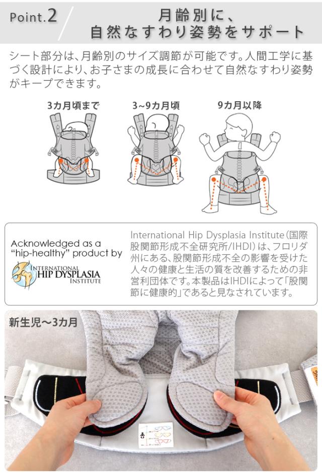 正規販売店 2年保証 エルゴべビー 抱っこ紐 アダプト ソフトフレックス Ergobaby ADAPT SoftFlex ベビーキャリア メッシュ エルゴ 新生児 前向き抱っこ 対面抱き 腰抱き おんぶ クロス装着 パラレル装着【12時迄のご注文は当日発送★送料無料★P10倍】_4