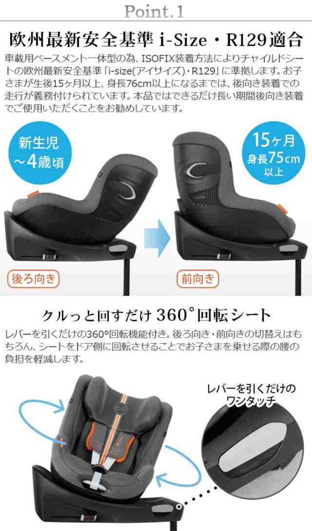 正規品 3年保証 サイベックス シローナ チャイルドシート 新生児 cybex