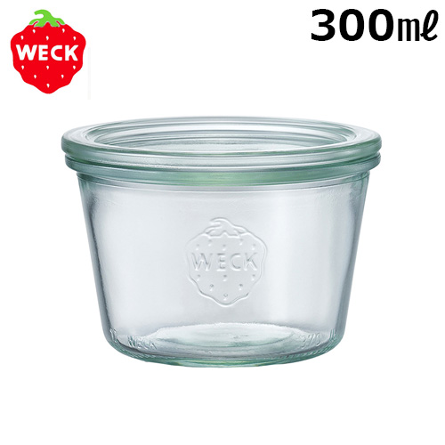【12時迄のご注文は当日発送】 weck キャニスター ウェック モールドシェイプ WE-741 [ 300ml ] WECK MOLD SHAPE 本体＋フタ